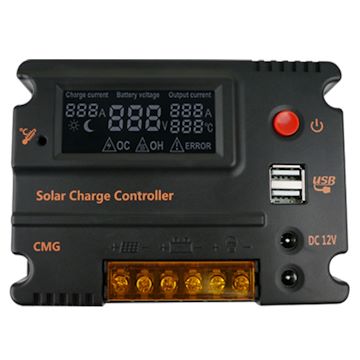 CMG双DC共地12V24V带背光太阳能控制器